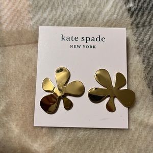 Kate spade gold flower earrings